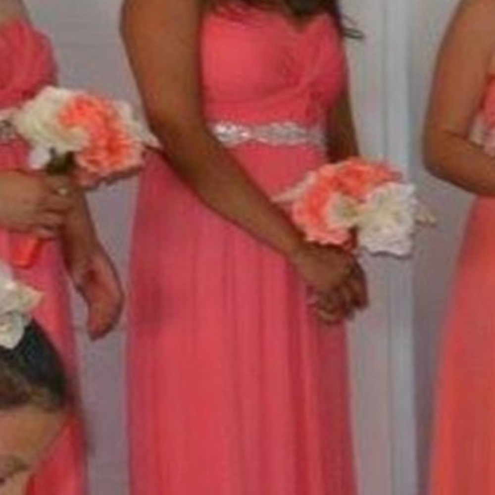 Coral Brides made dress. Sz 13 but I was a 11